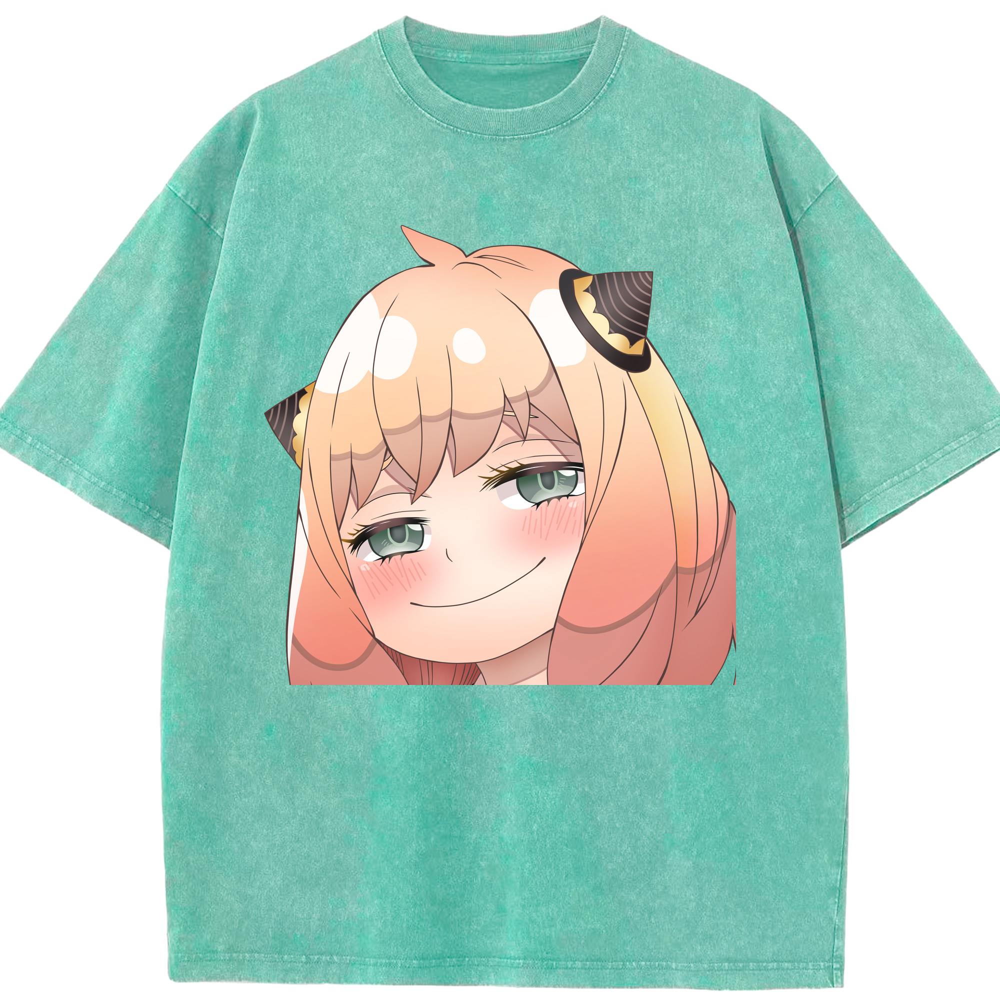（画像用） SPY×FAMILY间谍家家酒 綿100% ヴィンテージ風 半袖Tシャツ（フロントプリント）